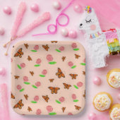 Assiettes En Carton Plaques de papillon de l'algue et du monarque (Fête)