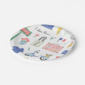 Assiettes En Carton Plaques de Paris (Angle)