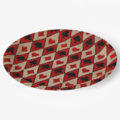 Assiettes En Carton Plaques de partie de poker (Angle)