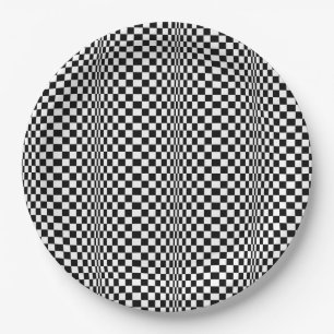 Assiettes En Carton Plaques de partie d'illusion optique - set 2