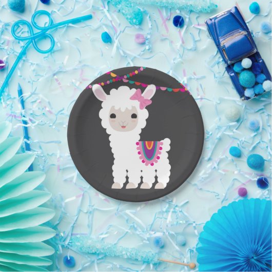 Assiettes En Carton Plaques de partie Little Llama Alpaca (Fête)