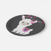 Assiettes En Carton Plaques de partie Little Llama Alpaca (Angle)