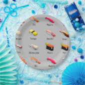 Assiettes En Carton Plaques de parties de papier Sushi (Fête)