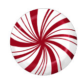 Assiettes En Carton Plaques de pique-nique de Noël de menthe douce