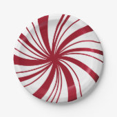 Assiettes En Carton Plaques de pique-nique de Noël de menthe douce (Devant)