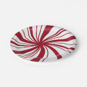 Assiettes En Carton Plaques de pique-nique de Noël de menthe douce (Angle)