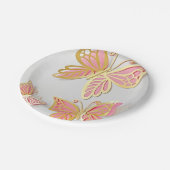 Assiettes En Carton Plaques de soirée à thème papillon (Angle)