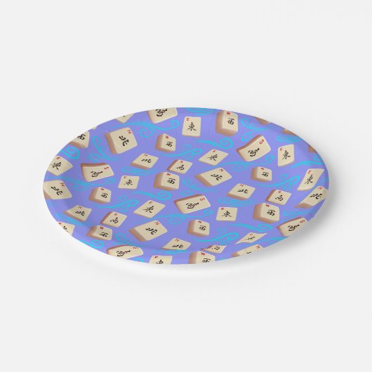 Assiettes En Carton Plaques de vent Mahjong (Angle)