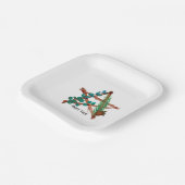 Assiettes En Carton Plaques de yule (Angulaire)