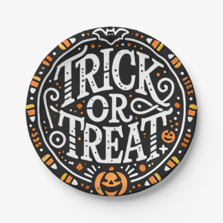 Assiettes En Carton Plaques d'Halloween