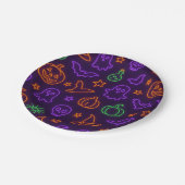 Assiettes En Carton Plaques d'Halloween (Angle)