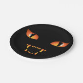 Assiettes En Carton Plaques d'Halloween Plaques de papier de chat noir (Angle)
