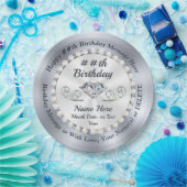 Assiettes En Carton Plaques, diamants et perles d'anniversaire personn (Fête)