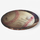 Assiettes En Carton Plaques d'identification rustiques de joyeux (Angle)