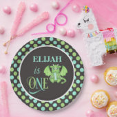 Assiettes En Carton Plaques Dragon 1er Anniversaire Personnalisées (Fête)