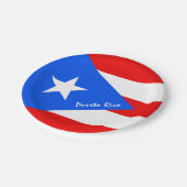 Assiettes En Carton Plaques drapeau de Porto Rico, fête, Porto Rico (Angle)