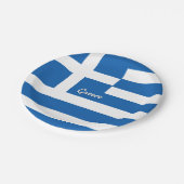 Assiettes En Carton Plaques drapeau grec, fête, sports, Grèce (Angle)