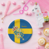 Assiettes En Carton Plaques Drapeau Suédoise, fête suédoise, anniversa (Fête)