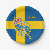 Assiettes En Carton Plaques Drapeau Suédoise, fête suédoise, anniversa (Devant)