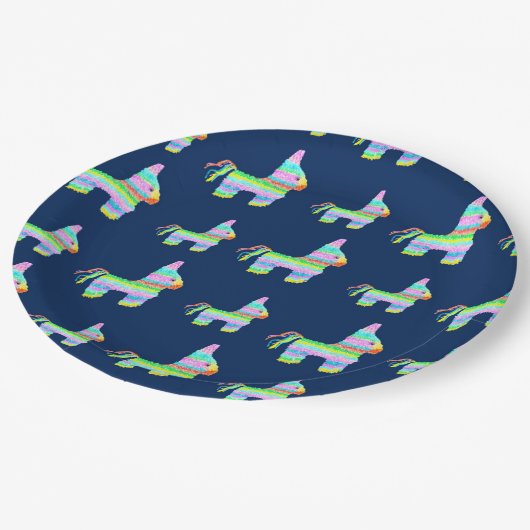 Assiettes En Carton Plaques du parti Pinata (Angle)