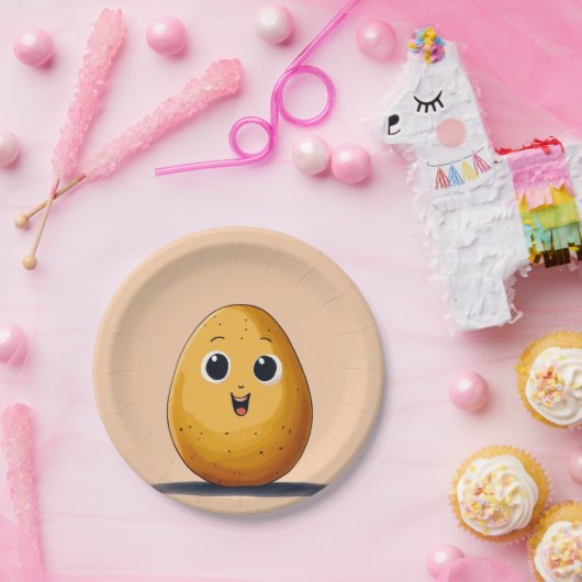 Assiettes En Carton "Plaques du parti pud-taculaire" (Fête)