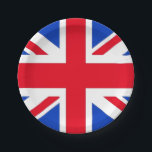 Assiettes En Carton Plaques du parti Union Jack<br><div class="desc">Plaques du pavillon du Royaume-Uni</div>