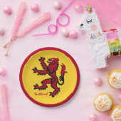 Assiettes En Carton Plaques écossaises, Lion écossais / Rampant (Fête)