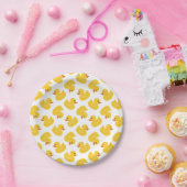 Assiettes En Carton Plaques en caoutchouc | Jote Jaune Ducky Party (Fête)