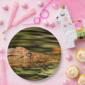 Assiettes En Carton Plaques en crocodile (Fête)