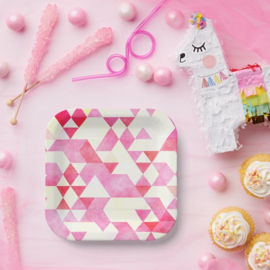 Assiettes En Carton Plaques en diamant (Fête)