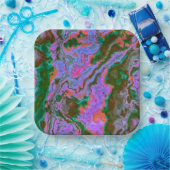 Assiettes En Carton Plaques en marbre aigre (Fête)