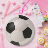 Assiettes En Carton Plaques en papier à bille de soccer (Fête)
