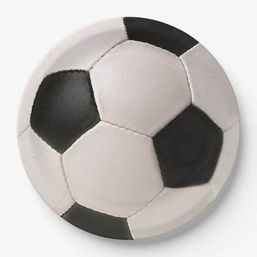 Assiettes En Carton Plaques en papier à bille de soccer (Devant)
