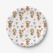 Assiettes En Carton Plaques en papier à billes de choux mignons (Devant)