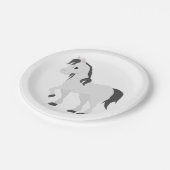 Assiettes En Carton Plaques en papier à cheval mignonnes (Angle)