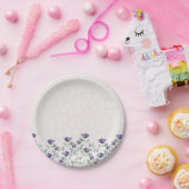 Assiettes En Carton Plaques en papier à fleurs de jardin (Fête)