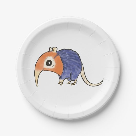 Assiettes En Carton Plaques en papier à museau éléphant (Devant)