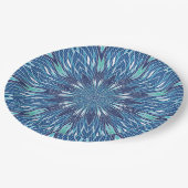 Assiettes En Carton Plaques en papier Abstrait bleu (Angle)