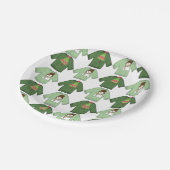 Assiettes En Carton Plaques en papier, affreux pulls de Noël Snowman (Angle)