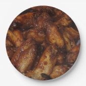 Assiettes En Carton Plaques en papier ailes de poulet  (Devant)
