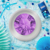 Assiettes En Carton Plaques en papier Améthyste (Fête)