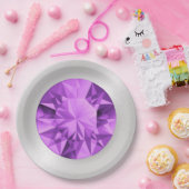 Assiettes En Carton Plaques en papier Améthyste (Fête)