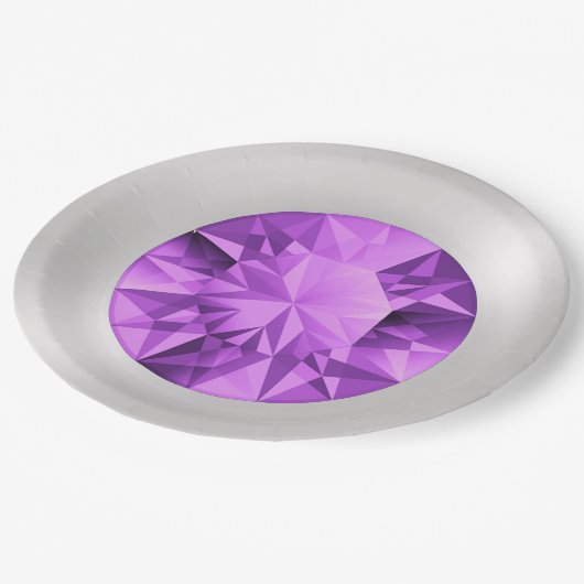 Assiettes En Carton Plaques en papier Améthyste (Angle)