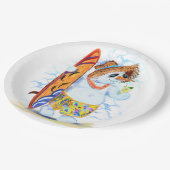 Assiettes En Carton Plaques en papier amusantes Fête d'été Snowman Sur (Angle)