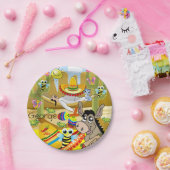 Assiettes En Carton Plaques en papier, âne mexicain Sun Bee Turtle (Fête)