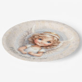 Assiettes En Carton Plaques en papier Angel de Noël (Angle)