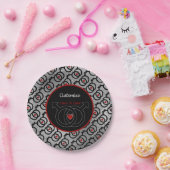 Assiettes En Carton Plaques en papier argent pour mariage gay (Fête)