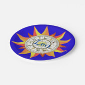Assiettes En Carton Plaques en papier, Astrologie Blue Star (Angle)