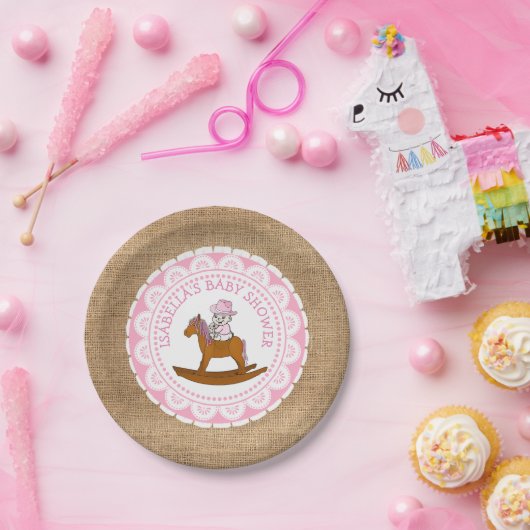 Assiettes En Carton Plaques en papier Baby shower Cake Personnalisées (Fête)