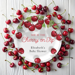 Assiettes En Carton Plaques en papier Baby shower de cerisier doux Ber